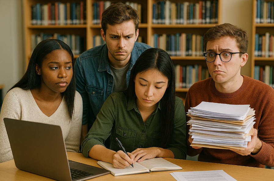 Students with unbalanced workload distribution Students with unbalanced workload distribution